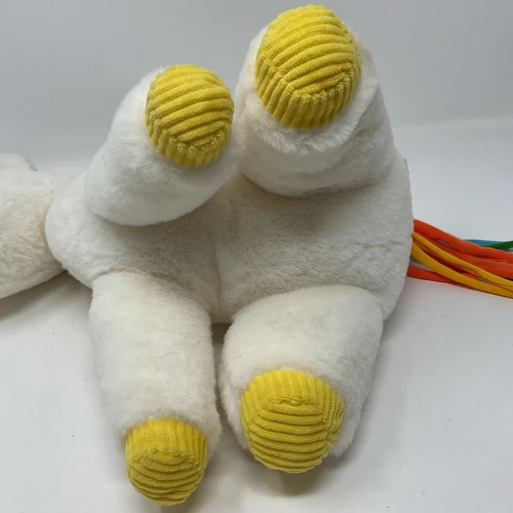 Giggle Scape‎ Target Unicorn White Plush Stuffed Animal Rainbow Mane